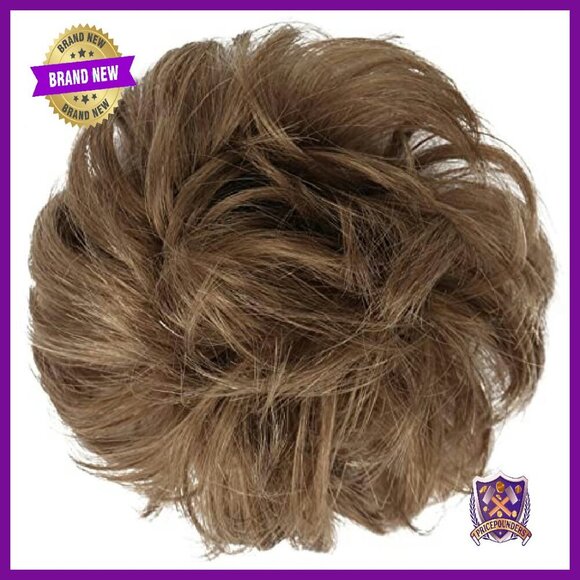 100% Human Hair Messy Bun Extension - Natural Ponytail Updo Piece